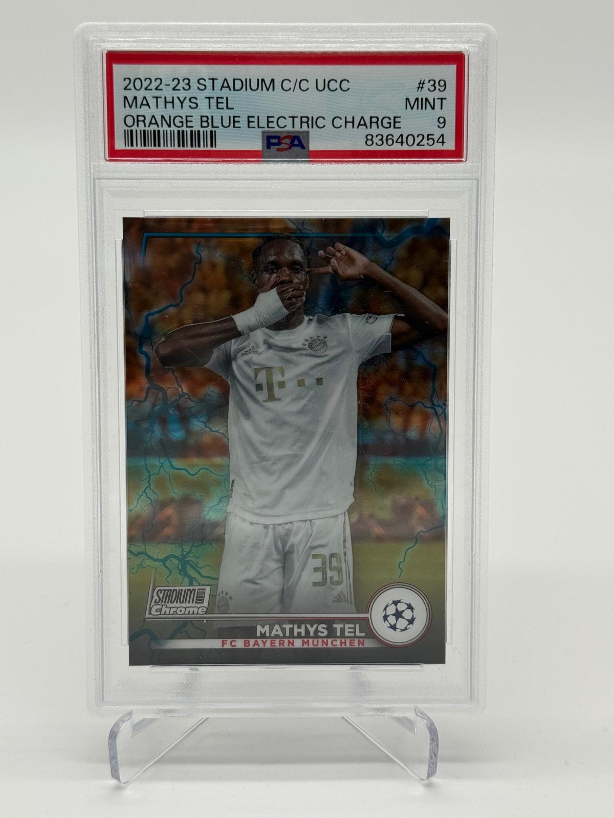 2022-23 Topps Stadium Club Chrome Mathys Tel /10 PSA 9