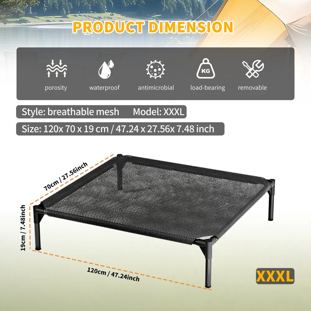 Elevated Breathable Mesh Pet Bed