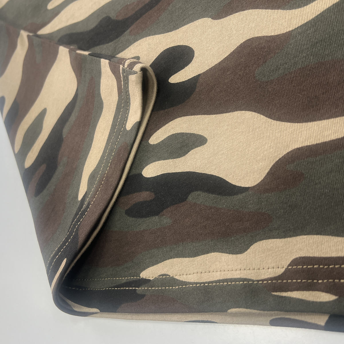 "STOP HATING" Urban Camouflage Cropped Oversized Shirt Streetwear Boxy Unisex Top