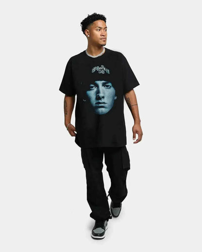 EMINEM "SLIM SHADY" Boxy Vintage Shirt Graphic Hip Hop Rap Oversized Print Tee Streetwear Y2K