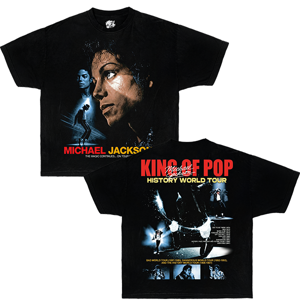 King of Pop Michael Jackson Boxy Shirt Vintage Tee Streetwear Y2K Oversized Graphic