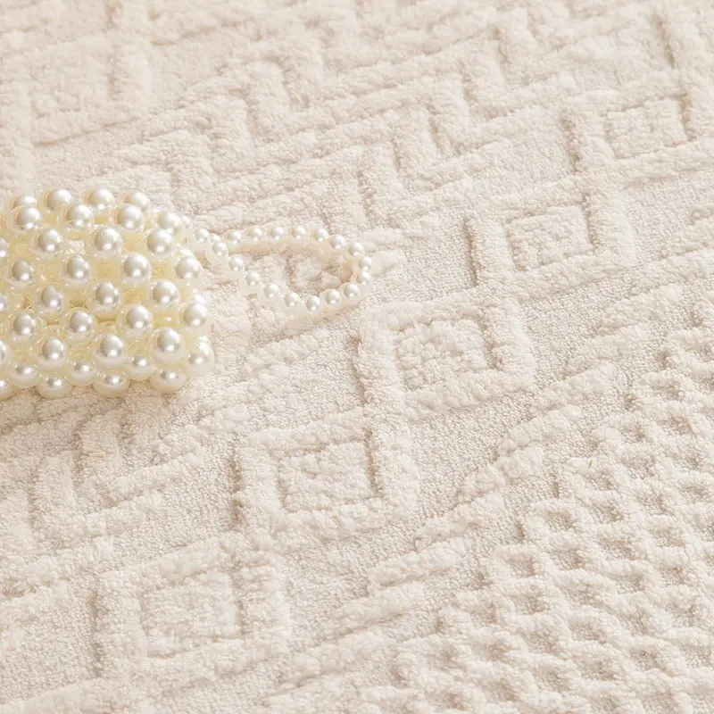 Soft Non-Slip Sofa Cover, Washable Couch Protector with Geometric Jacquard Pattern, Comfortable Furniture Cover for Living Room & Home
