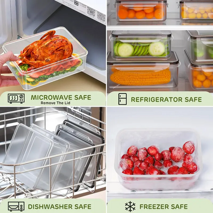 40-Piece Airtight Food Storage Containers with Lids, BPA-Free Stackable Kitchen Storage Organizer Set