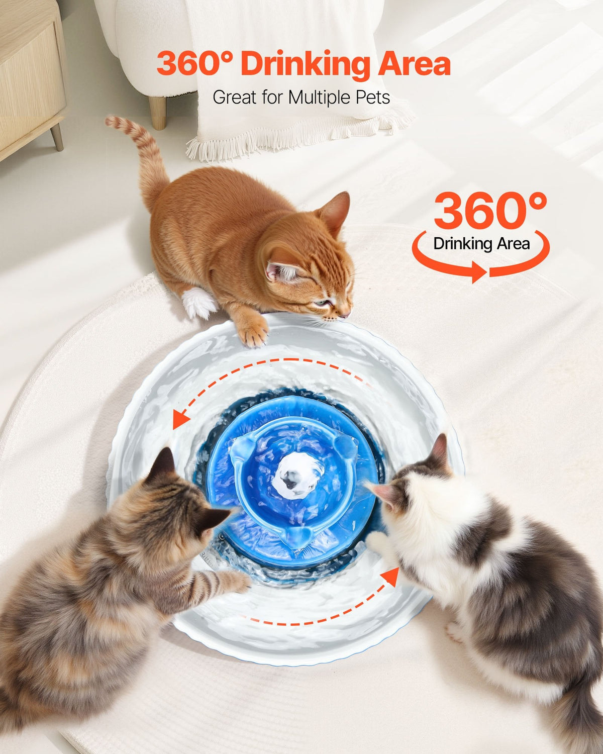 Ceramic Water Fountain - Cupcake For Cats & Dogs