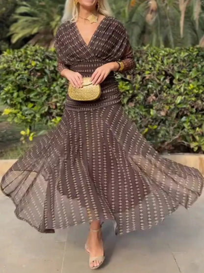 Full Size Off-Shoulder Ruched Maxi Dress