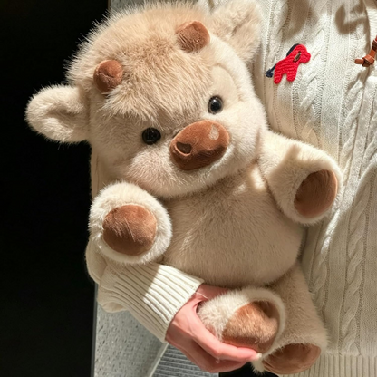 Highland Cow Plush Toy – Soft Fluffy Stuffed Animal Cute Cuddly Gift for Kids, Birthdays & Special Occasions