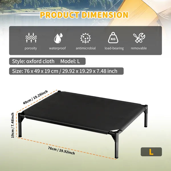 Elevated Breathable Mesh Pet Bed
