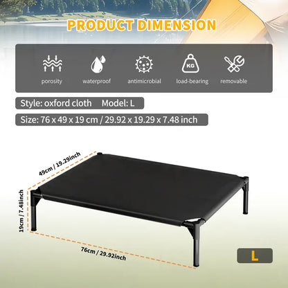 Elevated Breathable Mesh Pet Bed