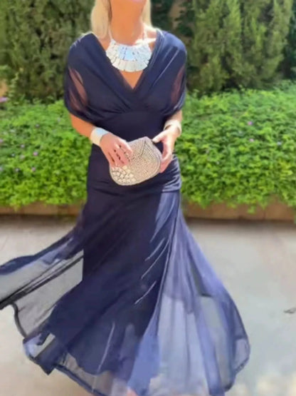 Full Size Off-Shoulder Ruched Maxi Dress