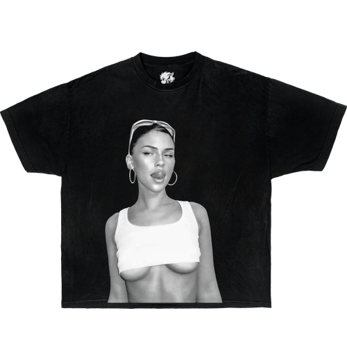 Leah Halton Boxy Vintage Shirt Graphic Hot Hip Hop Fashion Tee Oversized Streetwear Y2K