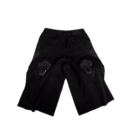 BL NOCTURNE LEATHER 3/4TH CAPRI PADDED DENIM