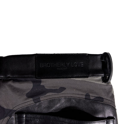 BL MUDCAMO FLARED LEATHER PANT