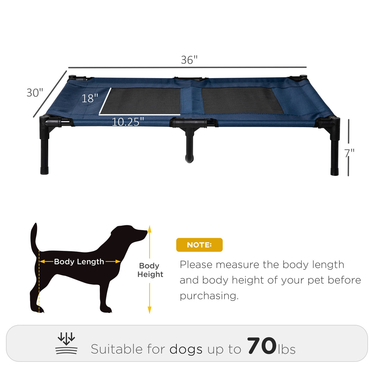 Elevated Cooling Cot