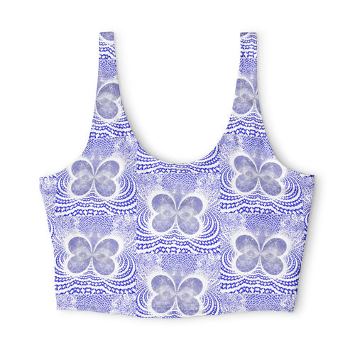 Women's Capri (AOP) — Matching Sports Bra (Small Print)