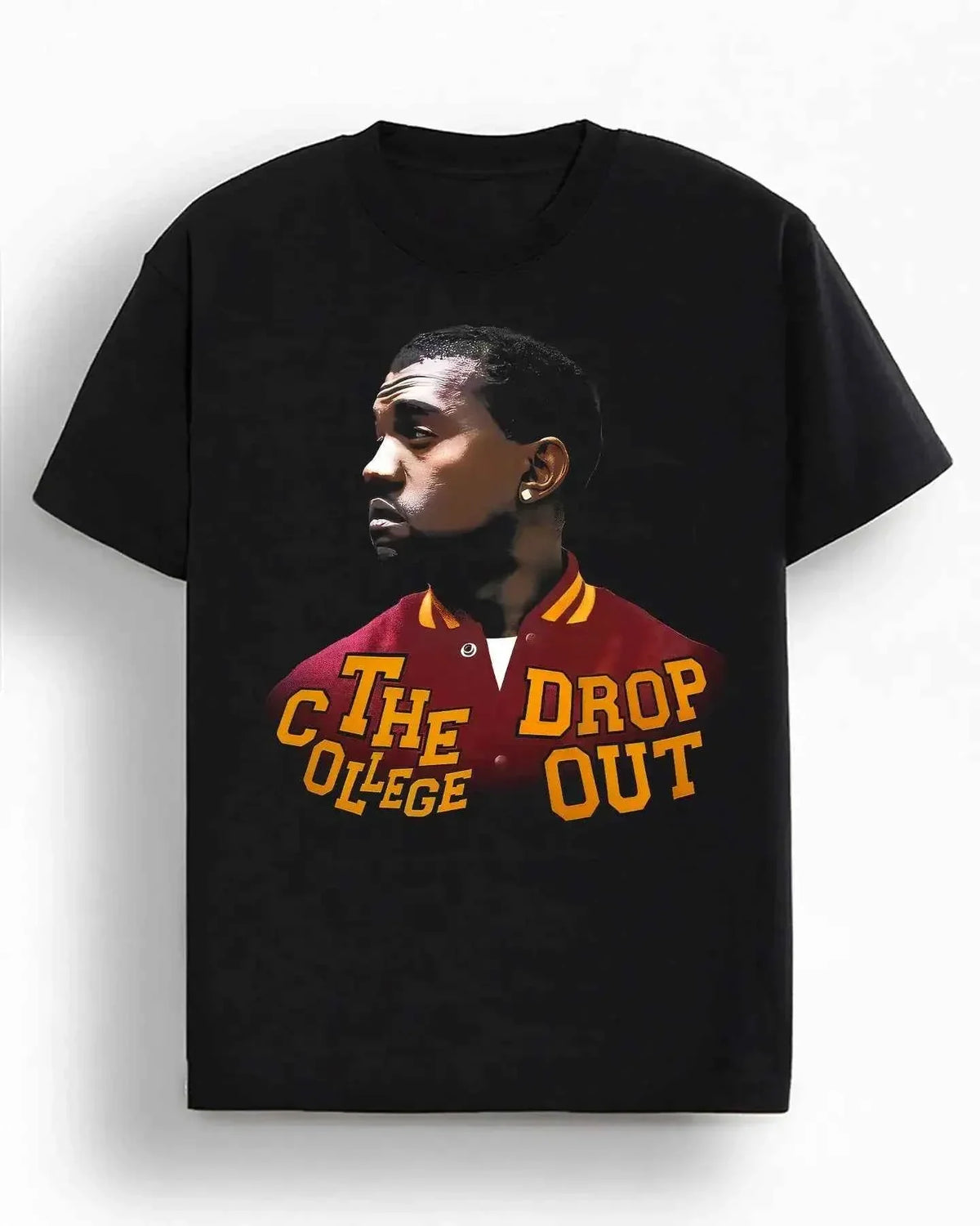 College Dropout Kanye West Graphic Boxy Vintage Graphic Oversized Shirt Streetwear Y2K