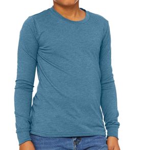 Bella + Canvas Kids Heather CVC Long-Sleeve T-Shirt
