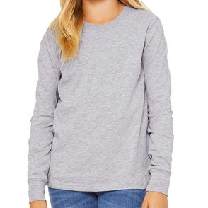 Bella + Canvas Kids Heather CVC Long-Sleeve T-Shirt