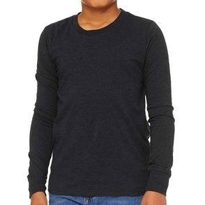 Bella + Canvas Kids Heather CVC Long-Sleeve T-Shirt