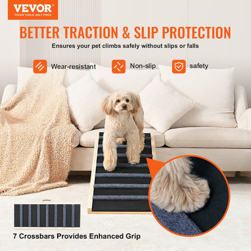 Dog Ramp, Folding Pet Ramp Suitable For Couch, Sofa, Car or Bed