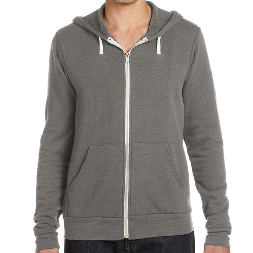 Bella + Canvas Tri-blend Fleece Zip Up Hoodie