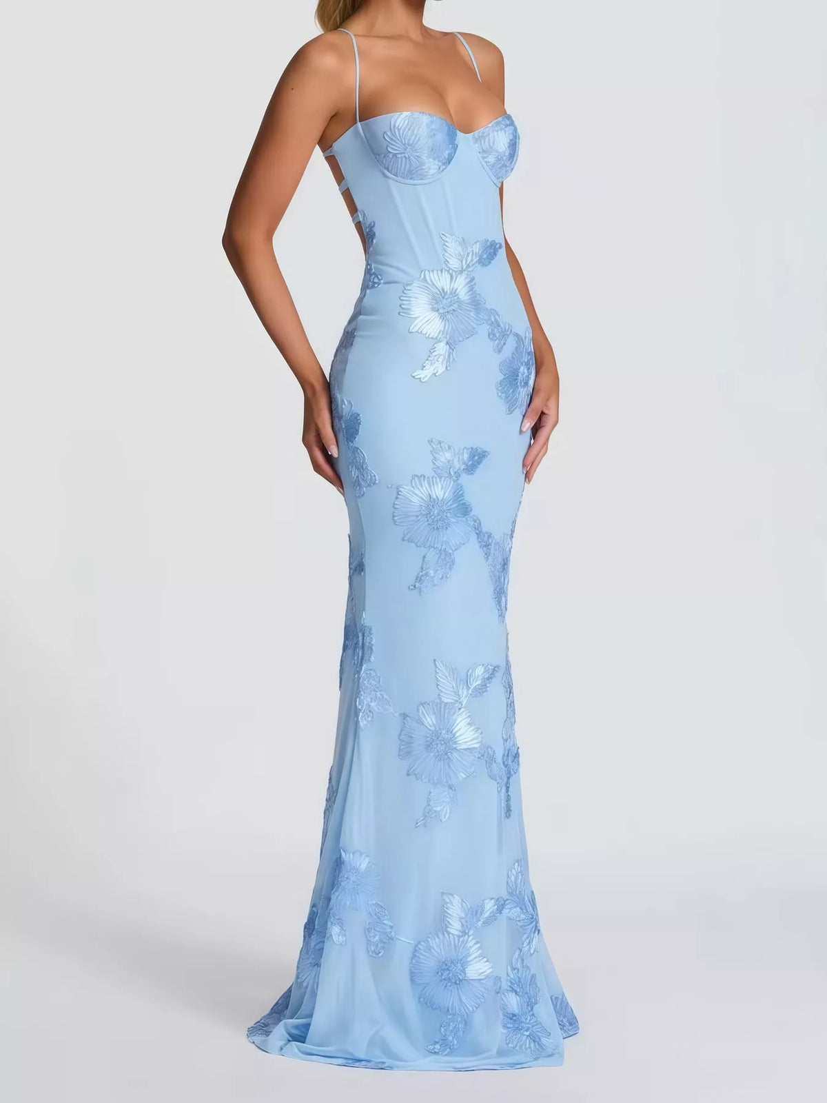 Sweetheart Neck Lace Up Mermaid Evening Dress