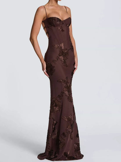 Sweetheart Neck Lace Up Mermaid Evening Dress