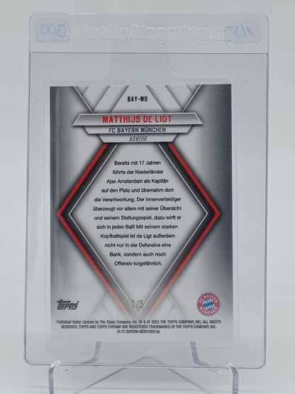 2023 FC Bayern Chrome Team Set Matthijs De Ligt /5
