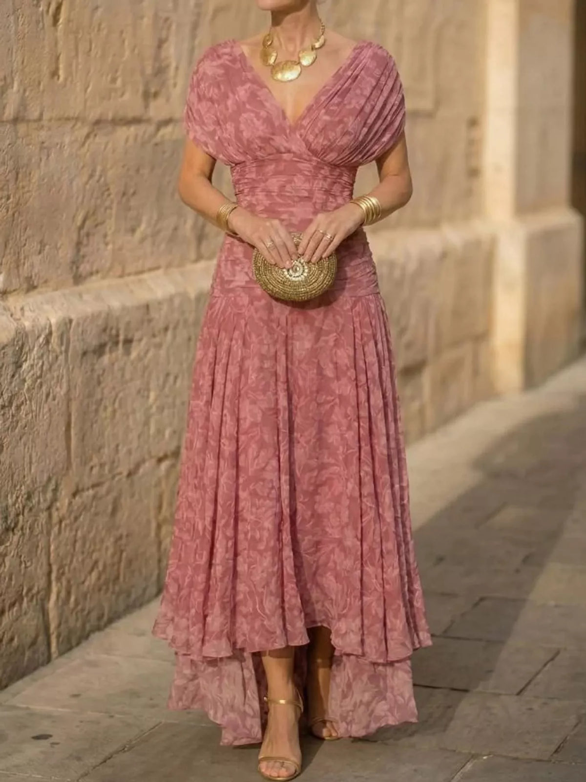 Full Size Off-Shoulder Ruched Maxi Dress