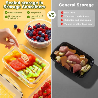40-Piece Airtight Food Storage Containers with Lids, BPA-Free Stackable Kitchen Storage Organizer Set