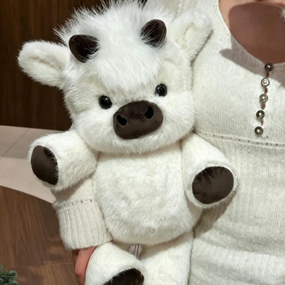Highland Cow Plush Toy – Soft Fluffy Stuffed Animal Cute Cuddly Gift for Kids, Birthdays & Special Occasions