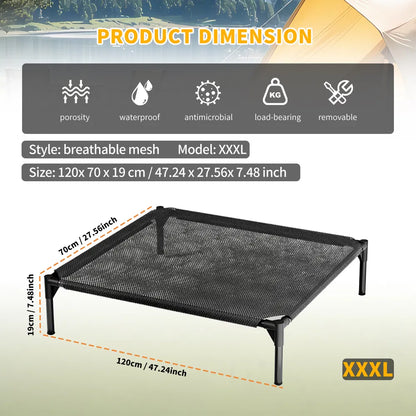 Elevated Breathable Mesh Pet Bed