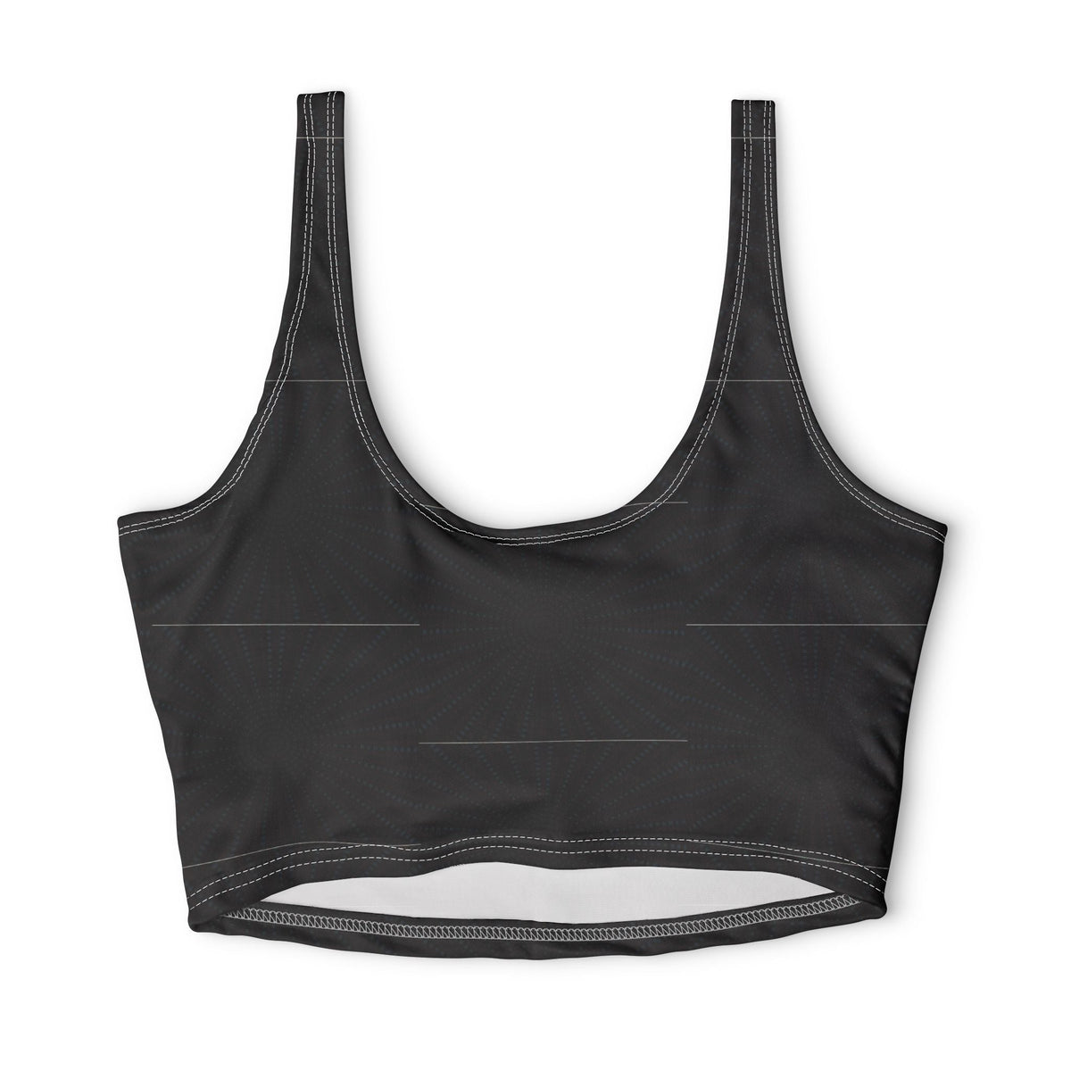 Black Geo Dot — Matching Sports Bra (Small Print)