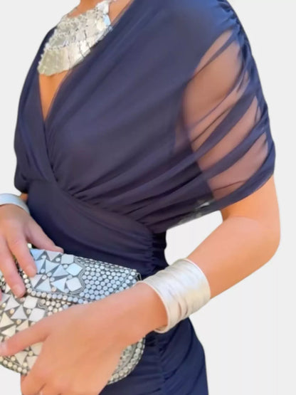 Full Size Off-Shoulder Ruched Maxi Dress