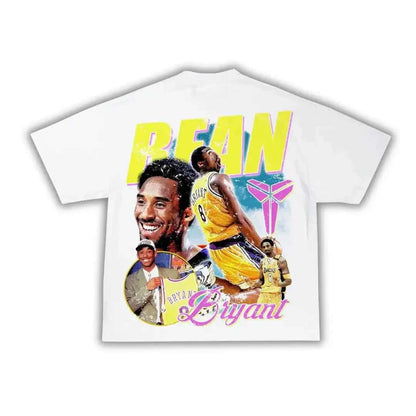 Bean High Fly Kobe Bryant Lakers Boxy Vintage Graphic Oversized Shirt Retro Basketball Tee Streetwear Y2K