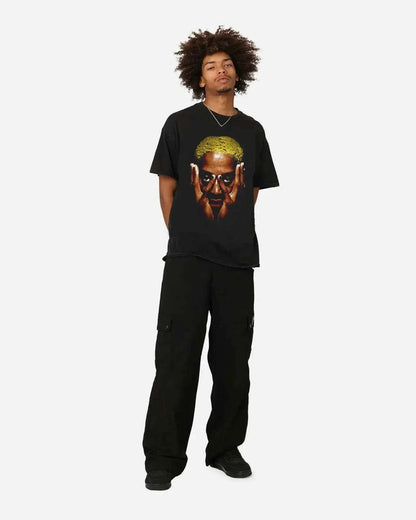 Dennis Rodman Yellow Jumbo Graphic Boxy Shirt Vintage Oversized Unisex Tees Streetwear Y2K