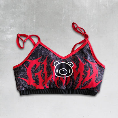 Blood Drip Fitness Sports Bra