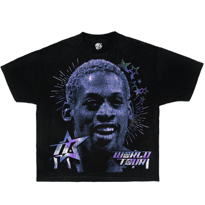 Dennis World Tour Neniom Vintage Boxy Shirt Basketball Graphic Unisex Streetwear Tee
