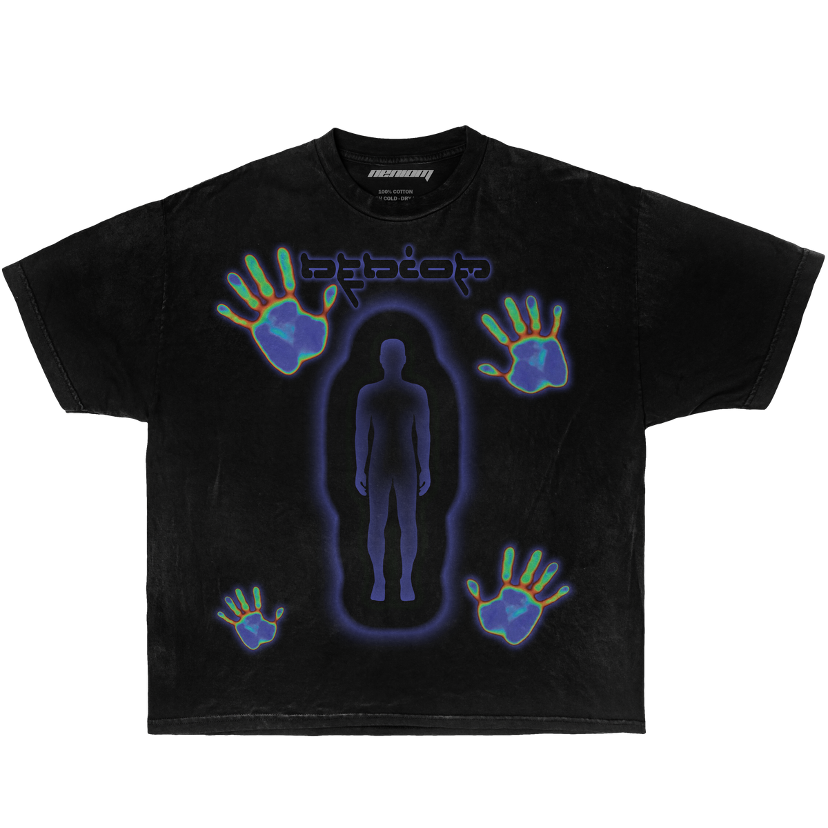 Neniom Thermal Touch Vintage Oversized Graphic Boxy Shirt Graphic Tee Streetwear Y2K