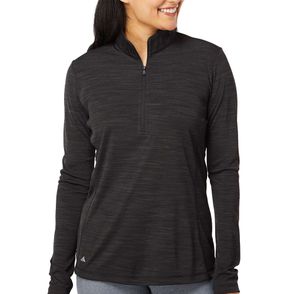 Adidas Women's Lightweight Mélange Quarter-Zip Pullover