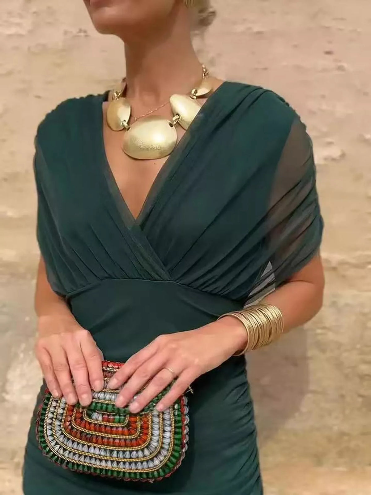 Full Size Off-Shoulder Ruched Maxi Dress