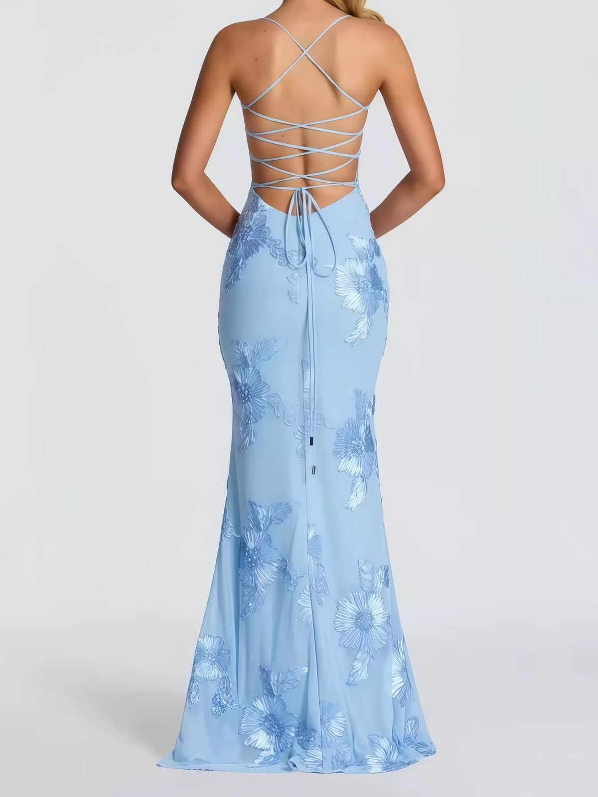 Sweetheart Neck Lace Up Mermaid Evening Dress