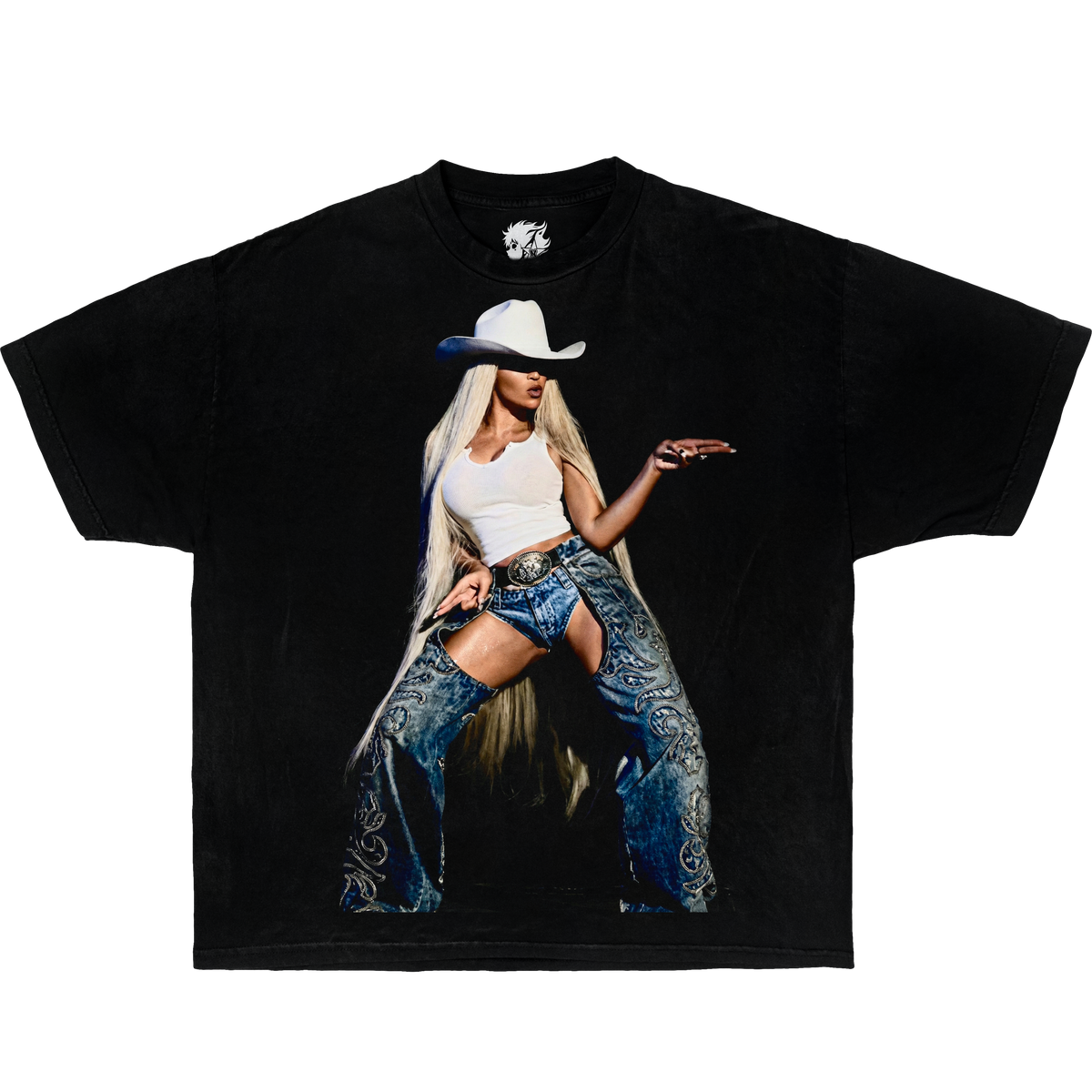 Beyoncé Cowboy Tour Shirt Vintage Bootleg Tee Streetwear Y2K Oversized Graphic