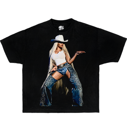 Beyoncé Cowboy Tour Shirt Vintage Bootleg Tee Streetwear Y2K Oversized Graphic