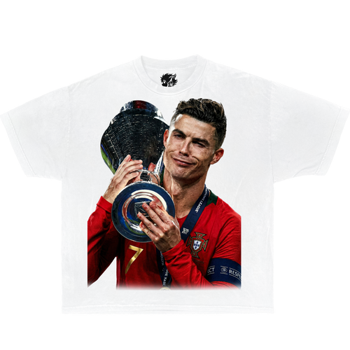 Cristiano Ronaldo Retro Boxy Shirt Soccer Tee Streetwear Y2K Oversized Graphic