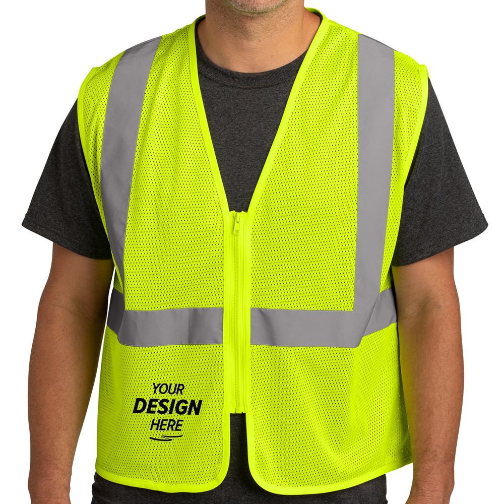 CornerStone Class 2 Economy Mesh Zippered Safety Vest