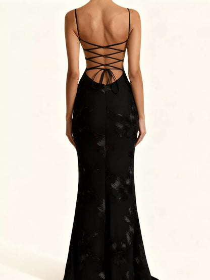 Sweetheart Neck Lace Up Mermaid Evening Dress
