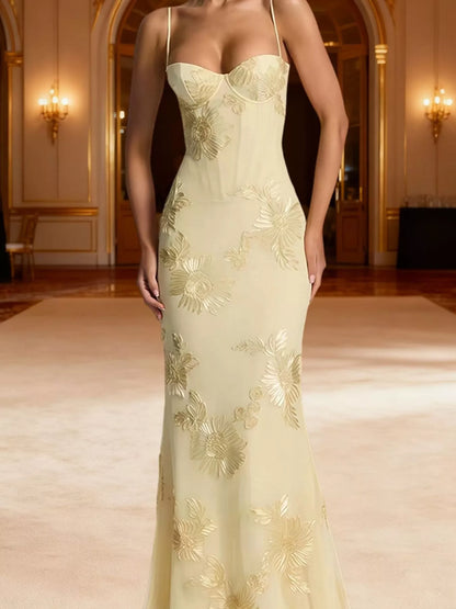 Sweetheart Neck Lace Up Mermaid Evening Dress