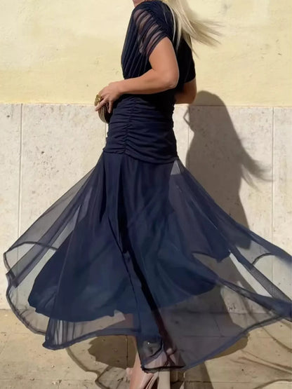 Full Size Off-Shoulder Ruched Maxi Dress