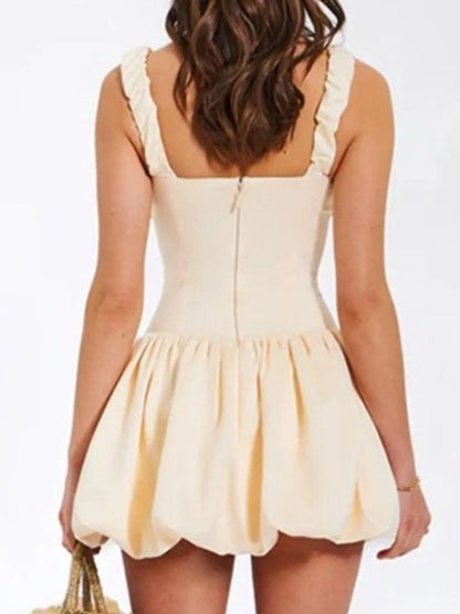 Bubble Hem Mini Dress