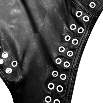 BL NOCTURNE LEATHER EYELET HEADPIECE